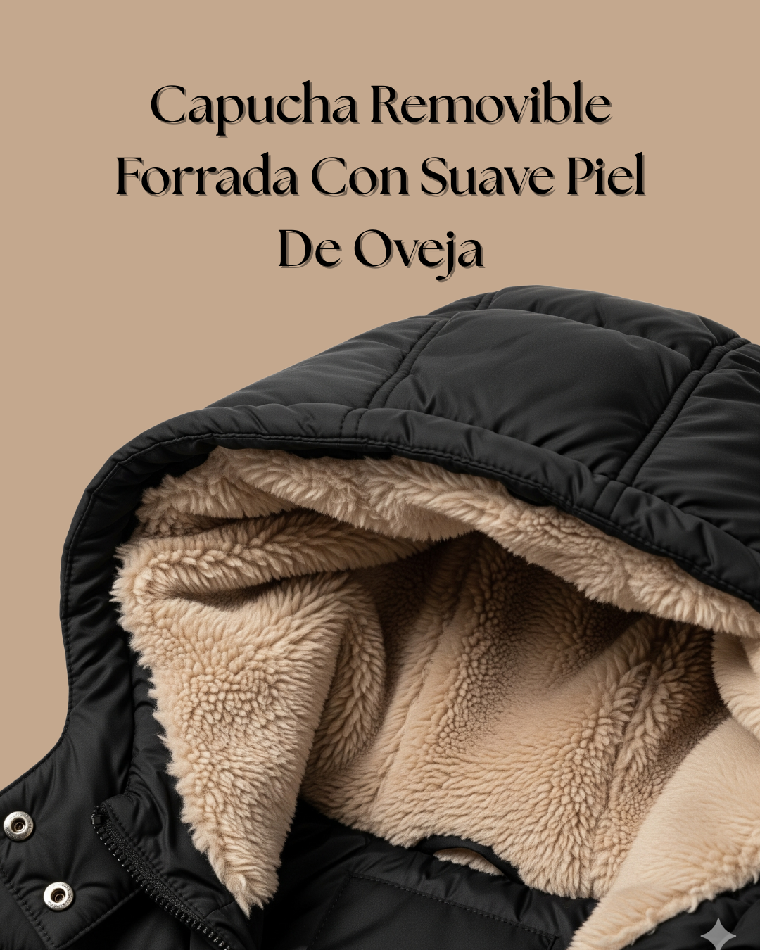 Chaqueta ovejera capota peluche N99A