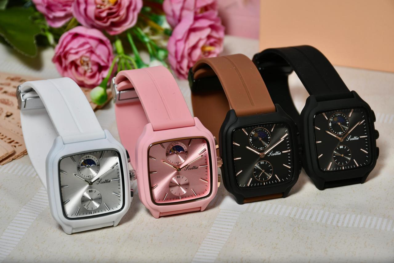 Reloj Scottie Fase Lunar Rosado Dama