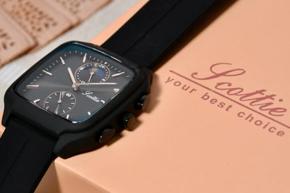 Reloj Scottie Fase Lunar Negro Dama