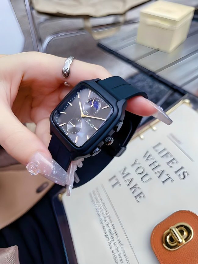 Reloj Scottie Fase Lunar Negro Dama