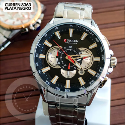 CURREN 8363 PLATA/NEGRO