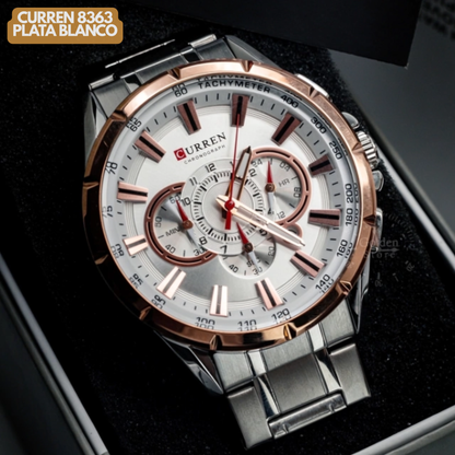 CURREN 8363 PLATA/BLANCO