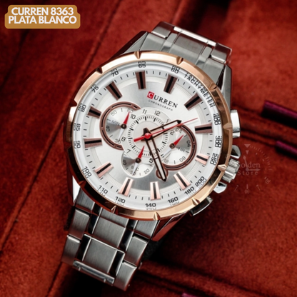 CURREN 8363 PLATA/BLANCO
