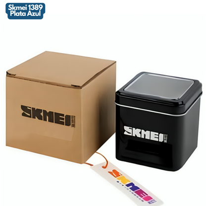 SKMEI 1389 PLATA AZUL