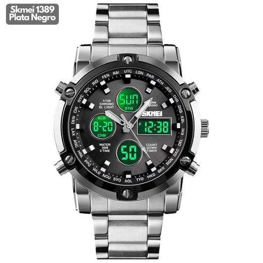 SKMEI 1389 PLATA GRIS