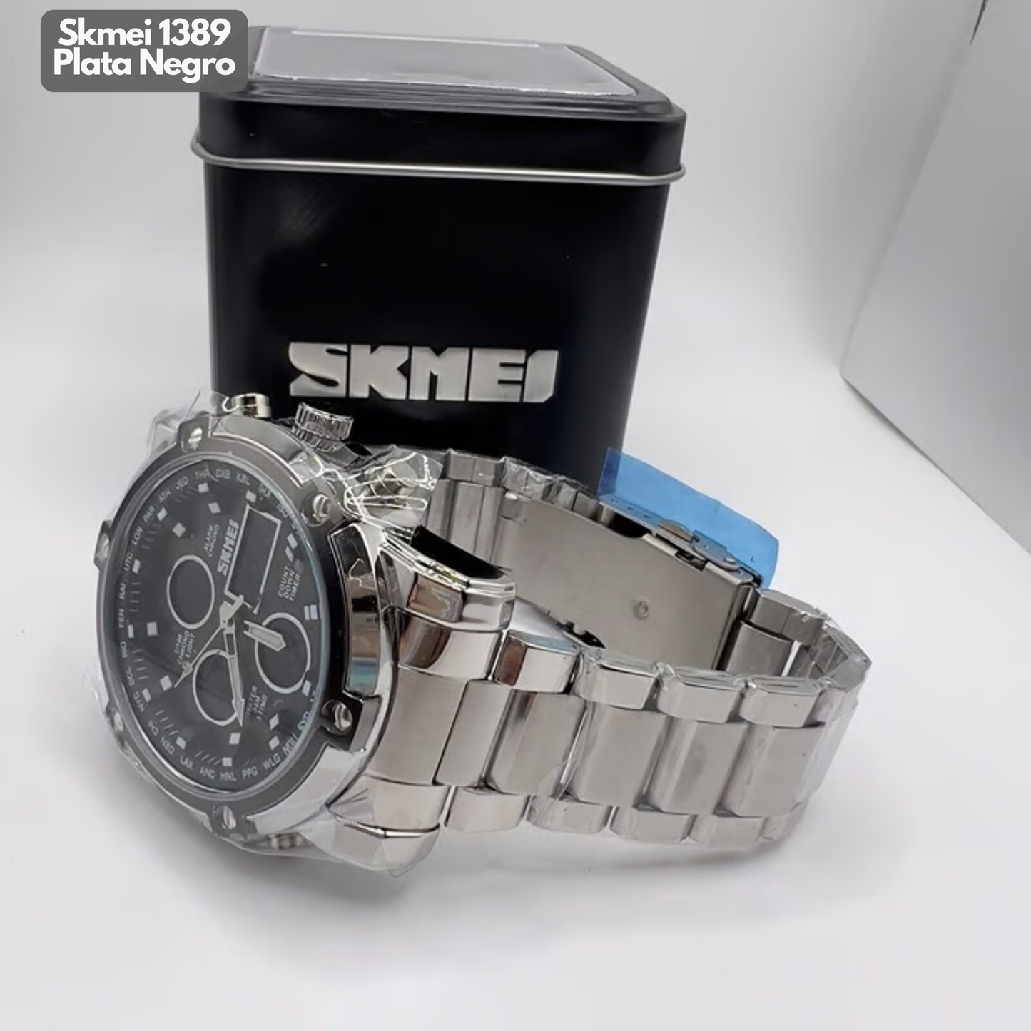 SKMEI 1389 PLATA GRIS