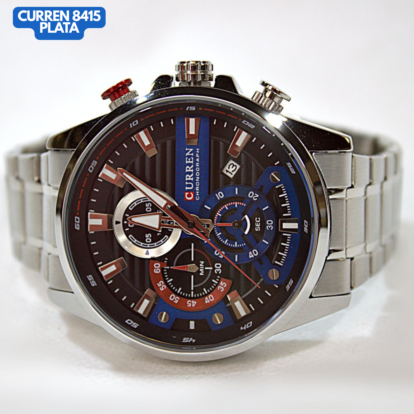 CURREN 8415 PLATEADO