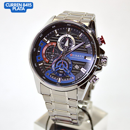 CURREN 8415 PLATEADO