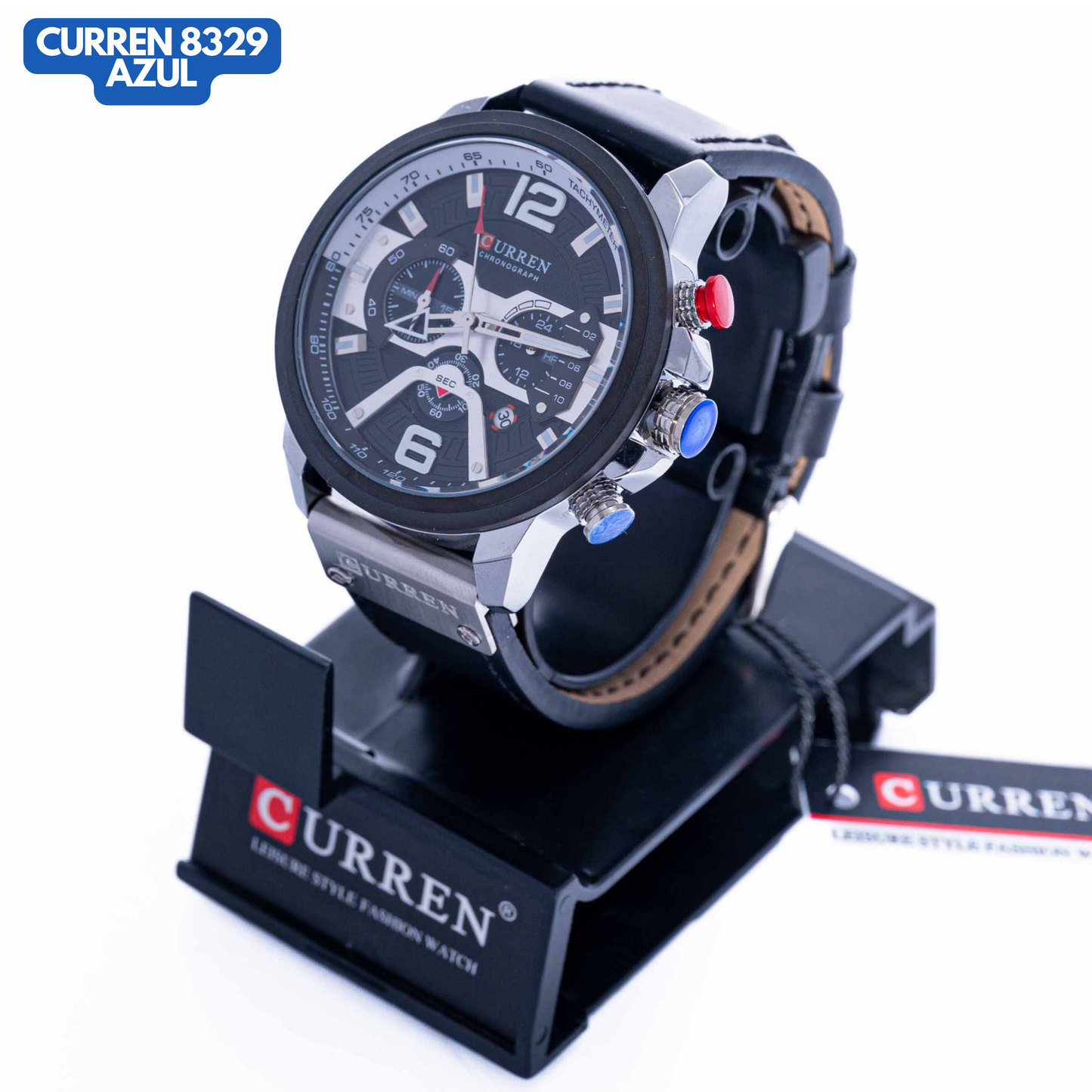 CURREN 8329 NEGRO/PLATA