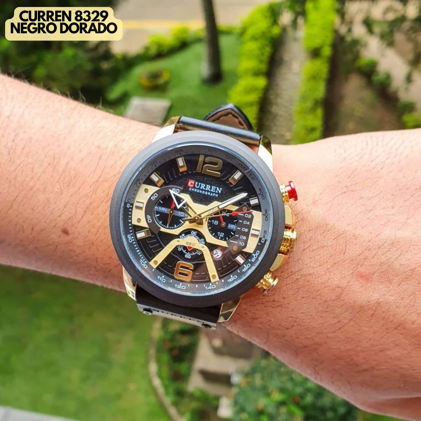 CURREN 8329 NEGRO/DORADO