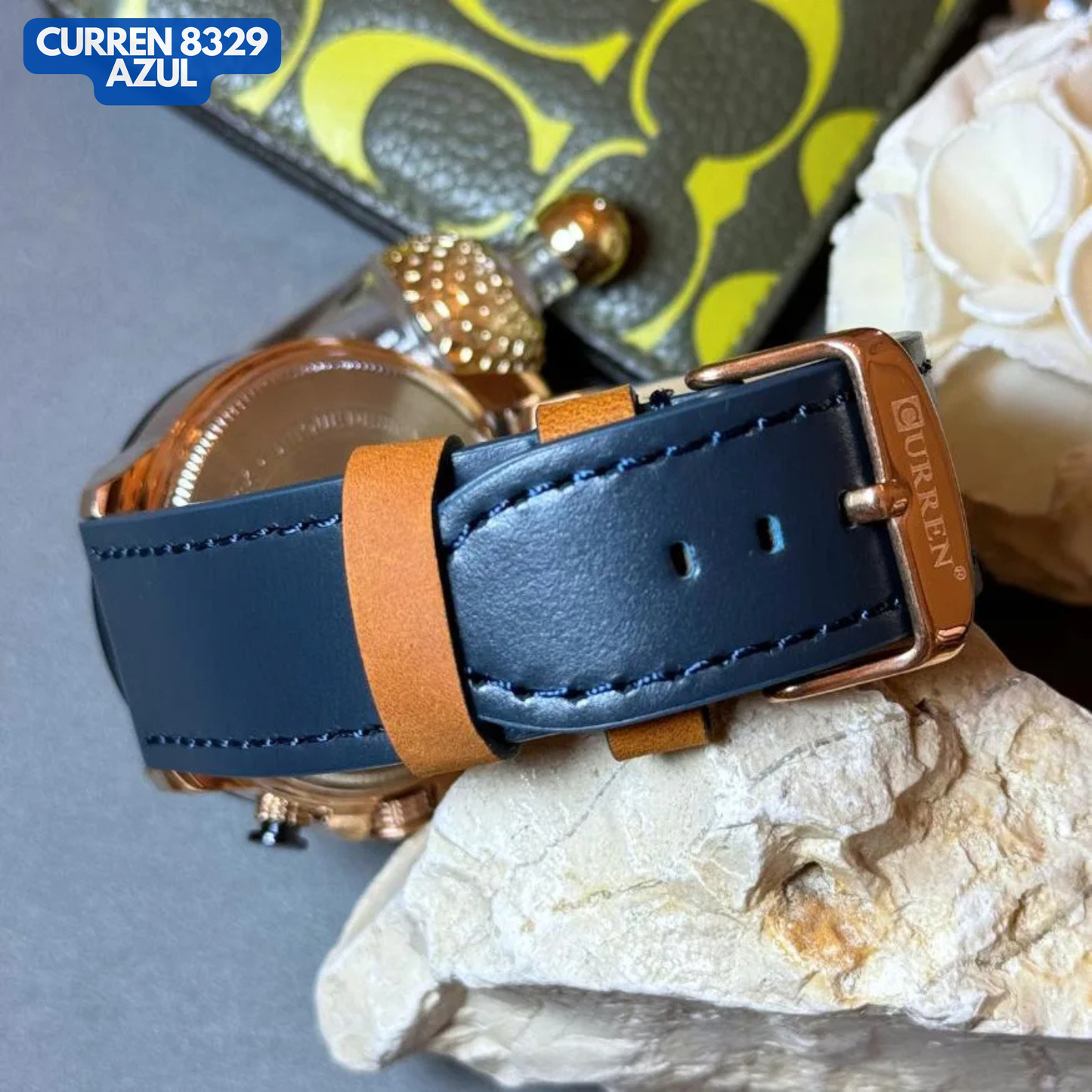 CURREN 8329 EN CUERO AZUL