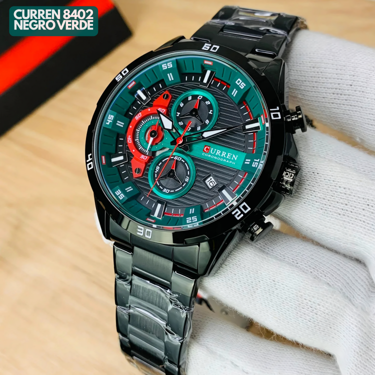 CURREN 8402 NEGRO ROJO
