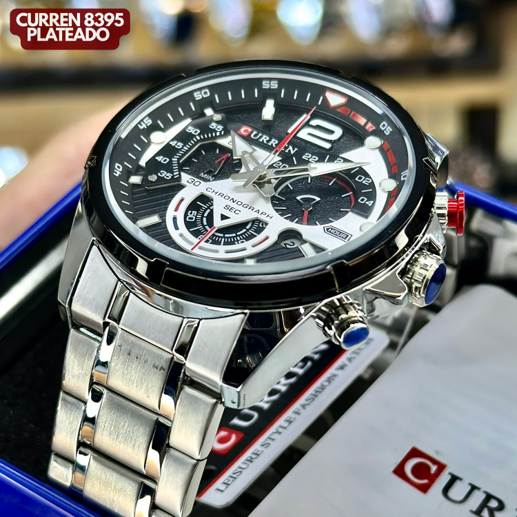 CURREN 8395 PLATEADO