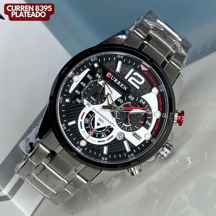 CURREN 8395 PLATEADO