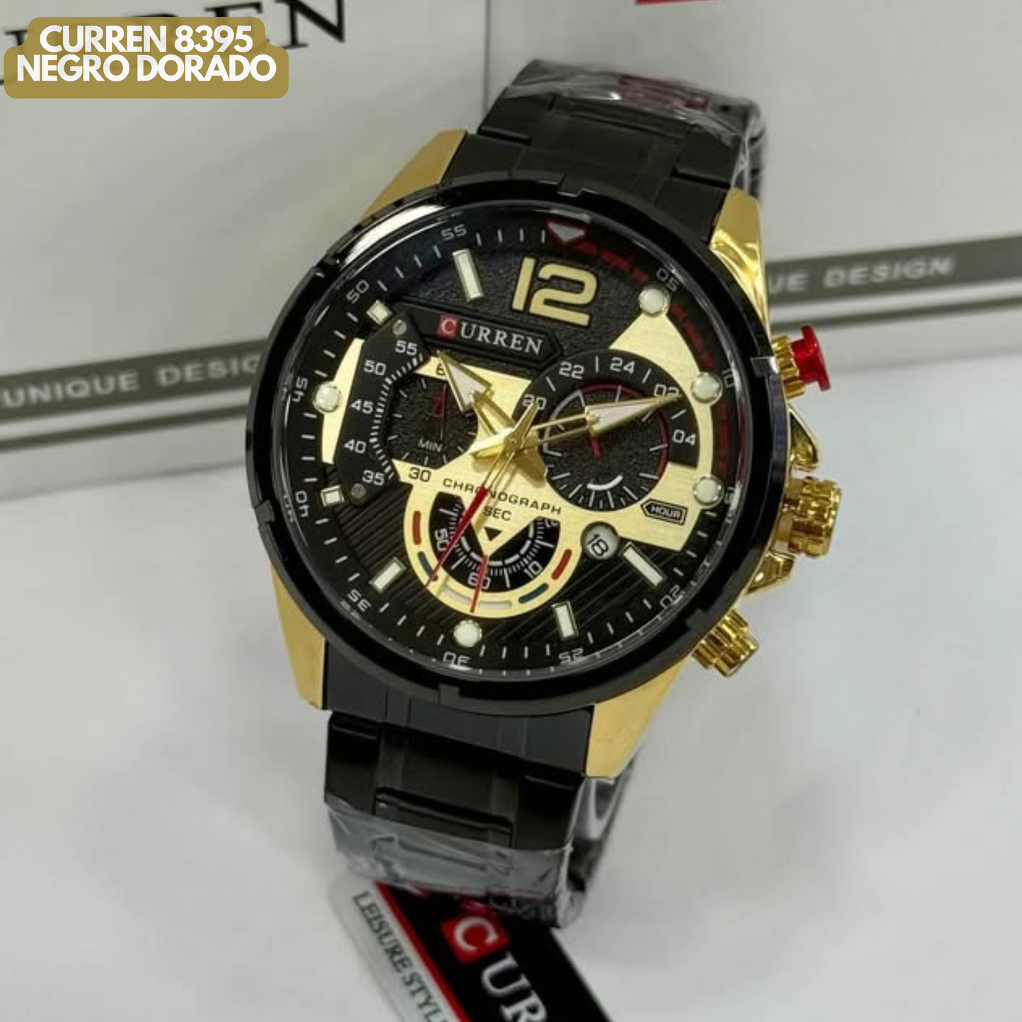 CURREN 8395 NEGRO DORADO