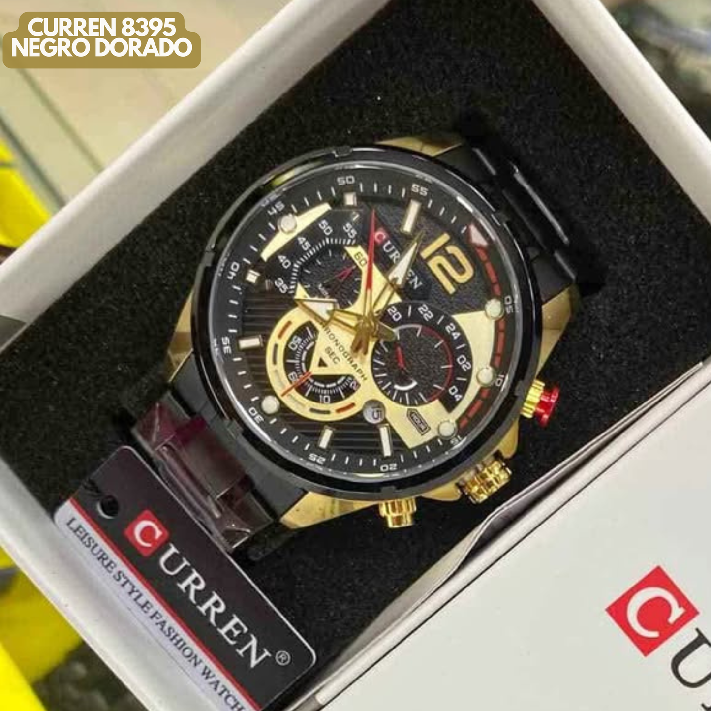 CURREN 8395 NEGRO DORADO