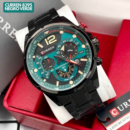 CURREN 8395 NEGRO/VERDE