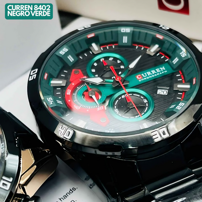 CURREN 8402 NEGRO ROJO