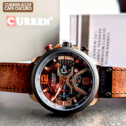 CURREN 8329 EN CUERO CAFE OSCURO