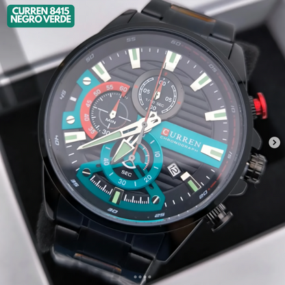CURREN 8415 NEGRO/VERDE