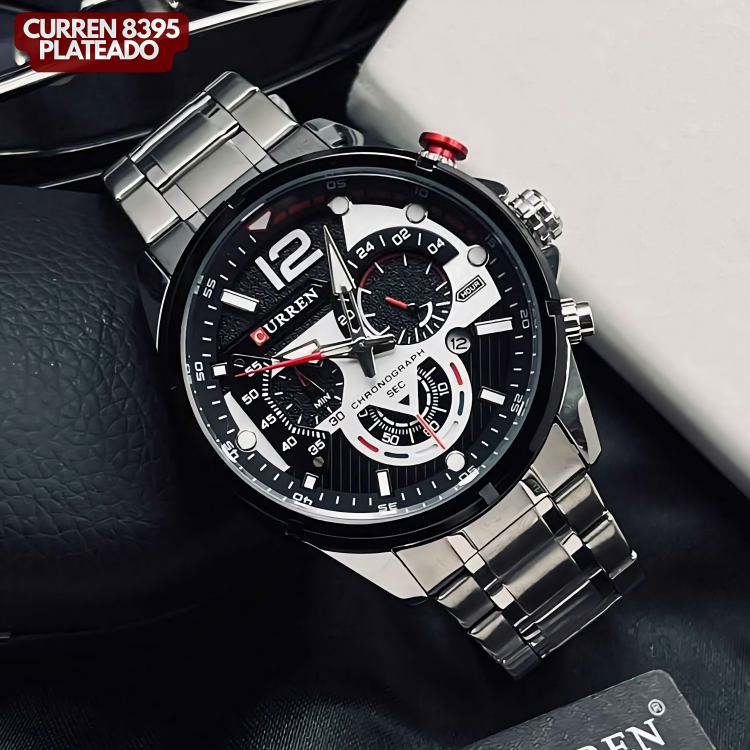 CURREN 8395 PLATEADO
