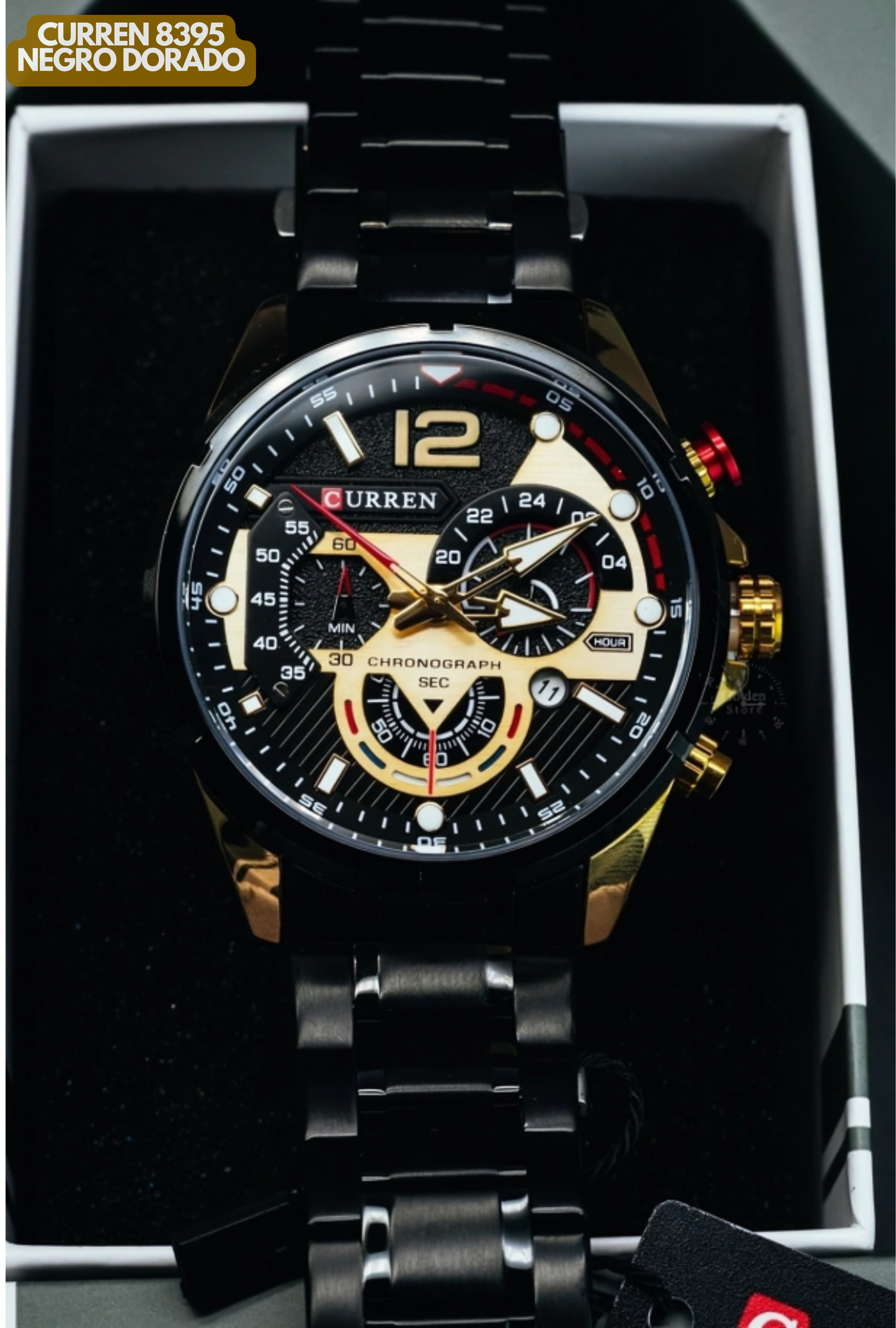 CURREN 8395 NEGRO DORADO