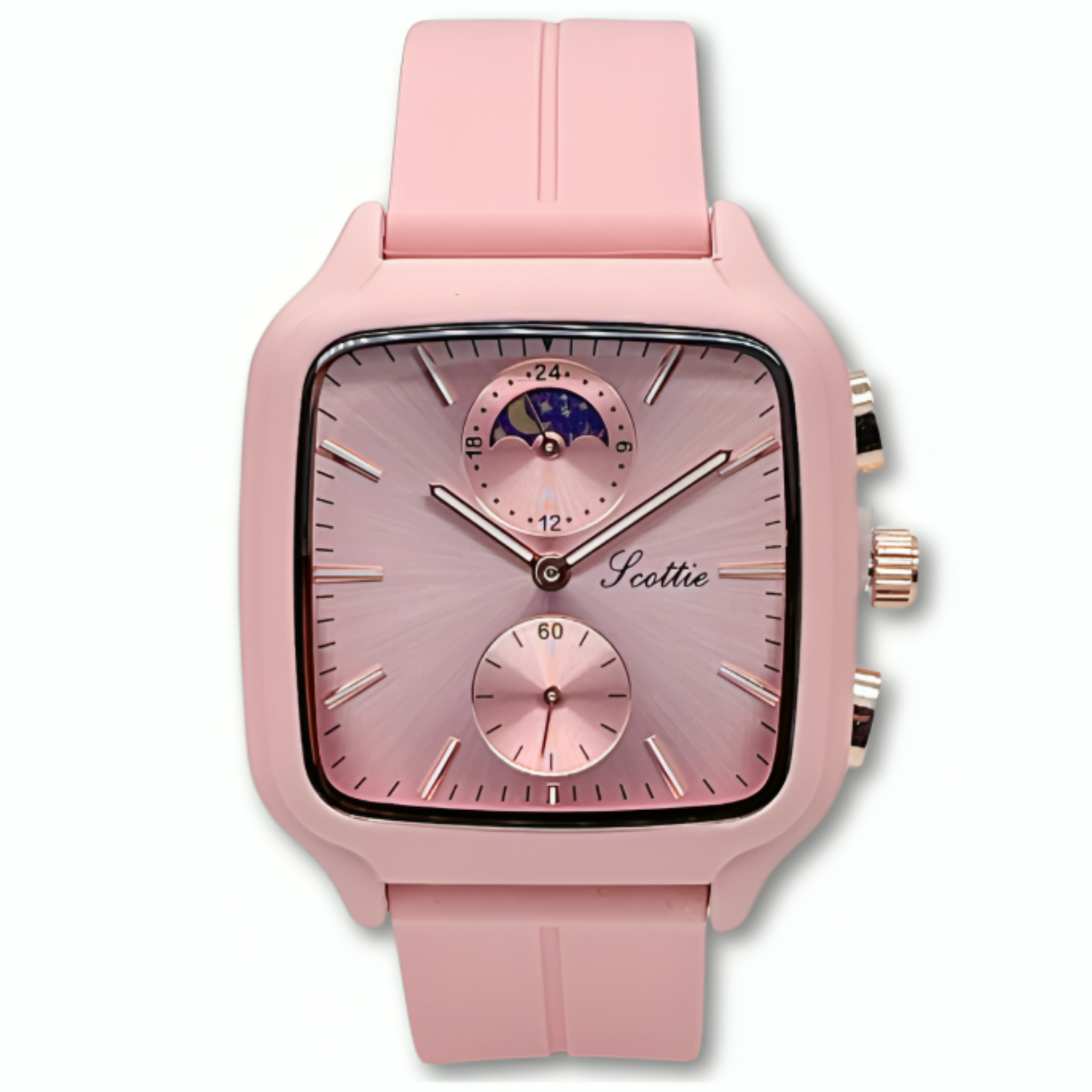 Reloj Scottie Fase Lunar Rosado Dama