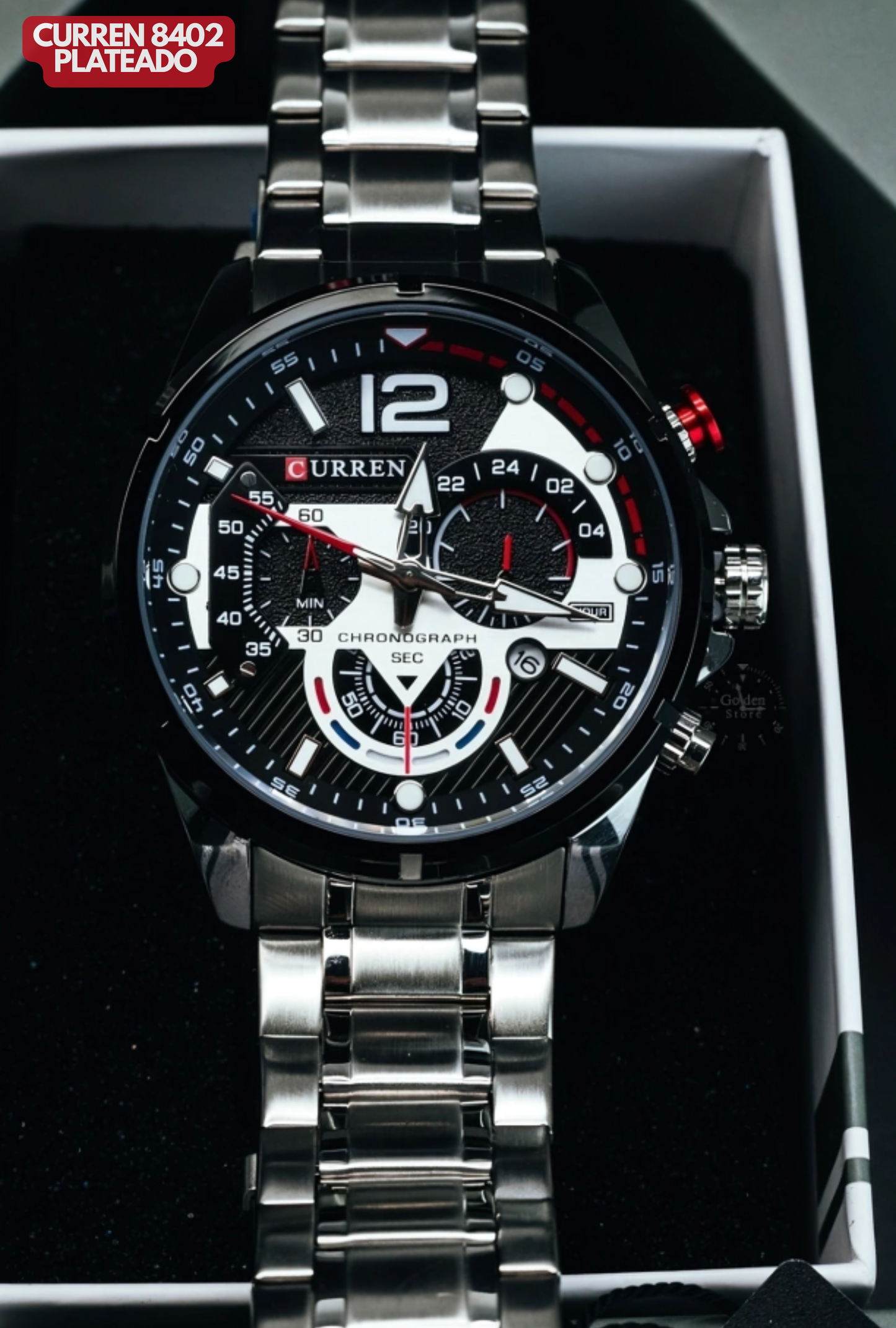 CURREN 8395 PLATEADO