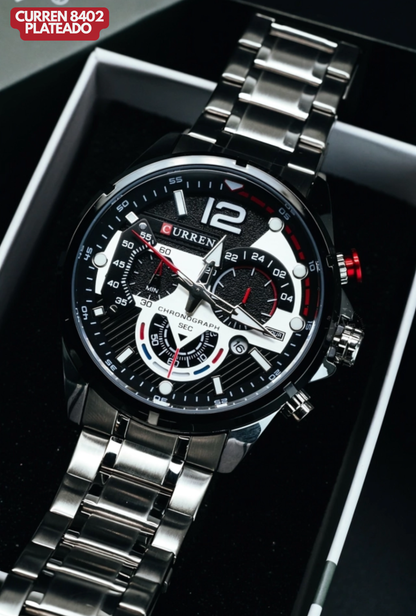 CURREN 8395 PLATEADO