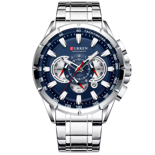 Curren 8363 Plata Azul