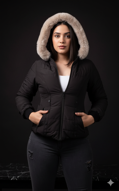 Chaqueta ovejera capota peluche N99A