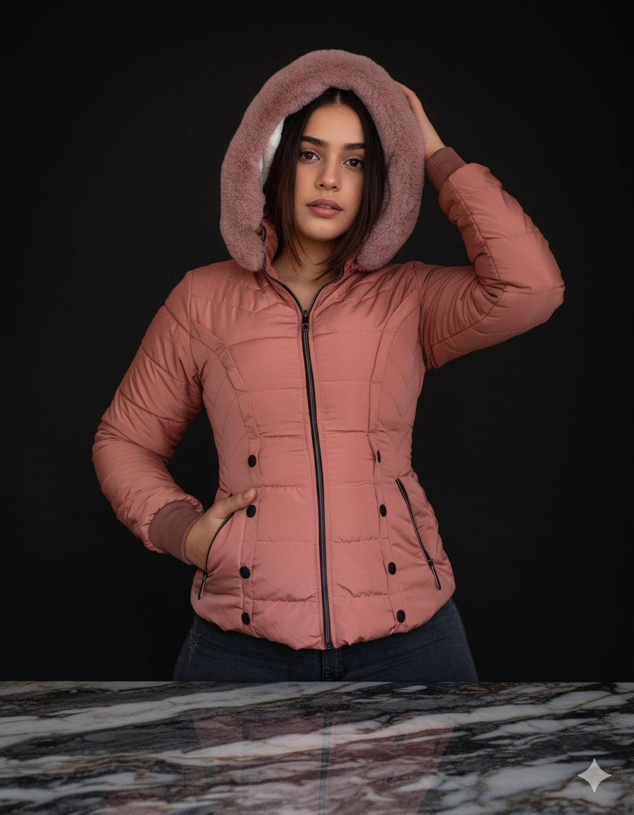 Chaqueta ovejera capota peluche N99A