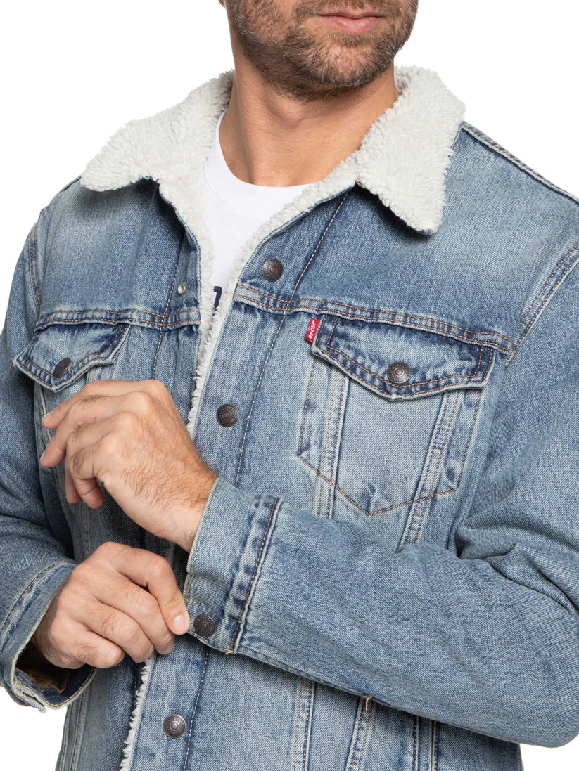 Chaqueta Trucker con forro Sherpa
